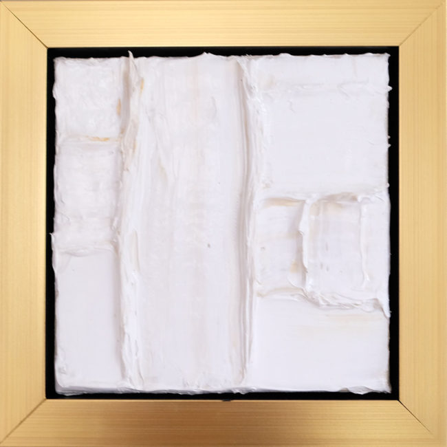 Lick The Beaters is a white original framed painting by Caitlin Wheeler art