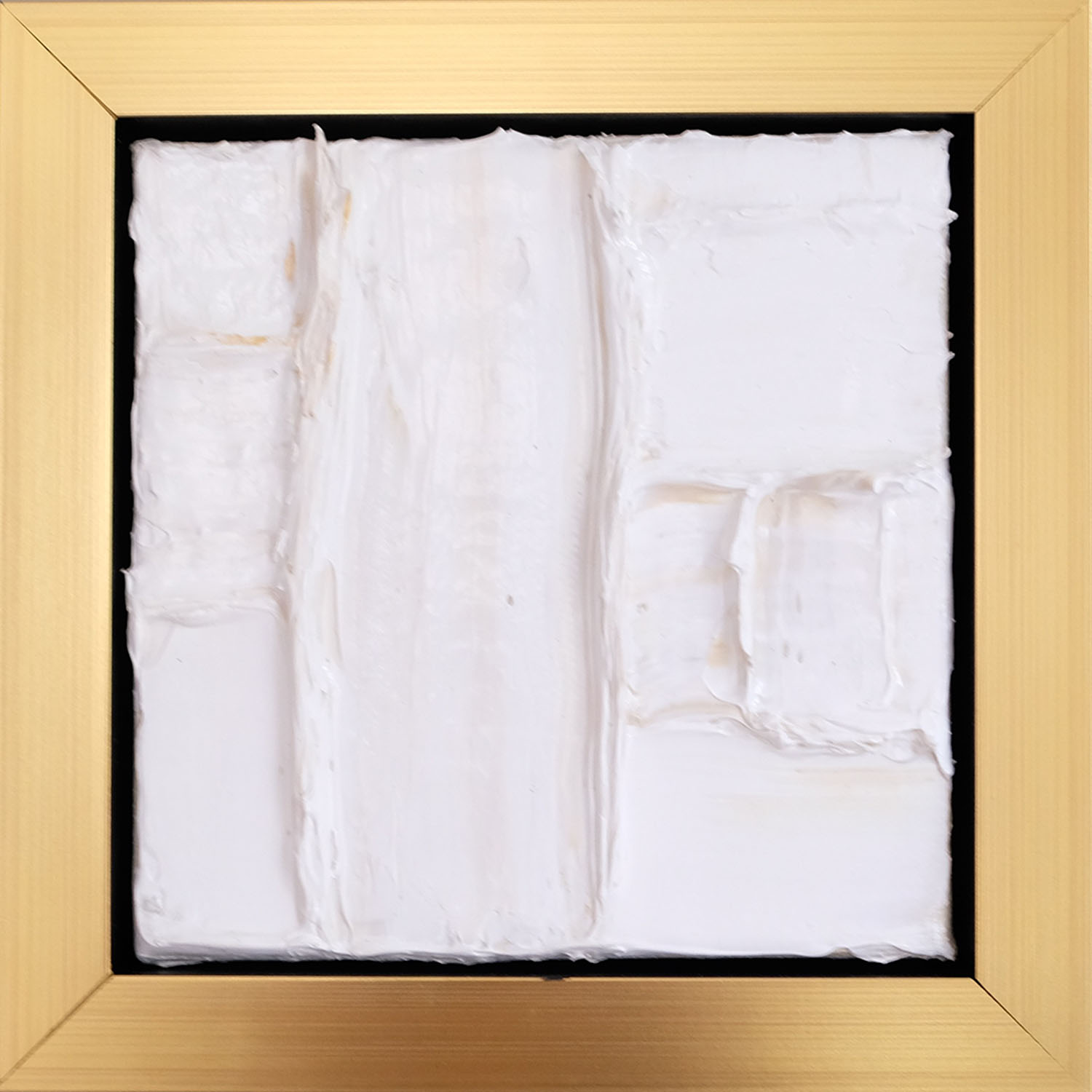 Lick The Beaters is a white original framed painting by Caitlin Wheeler art