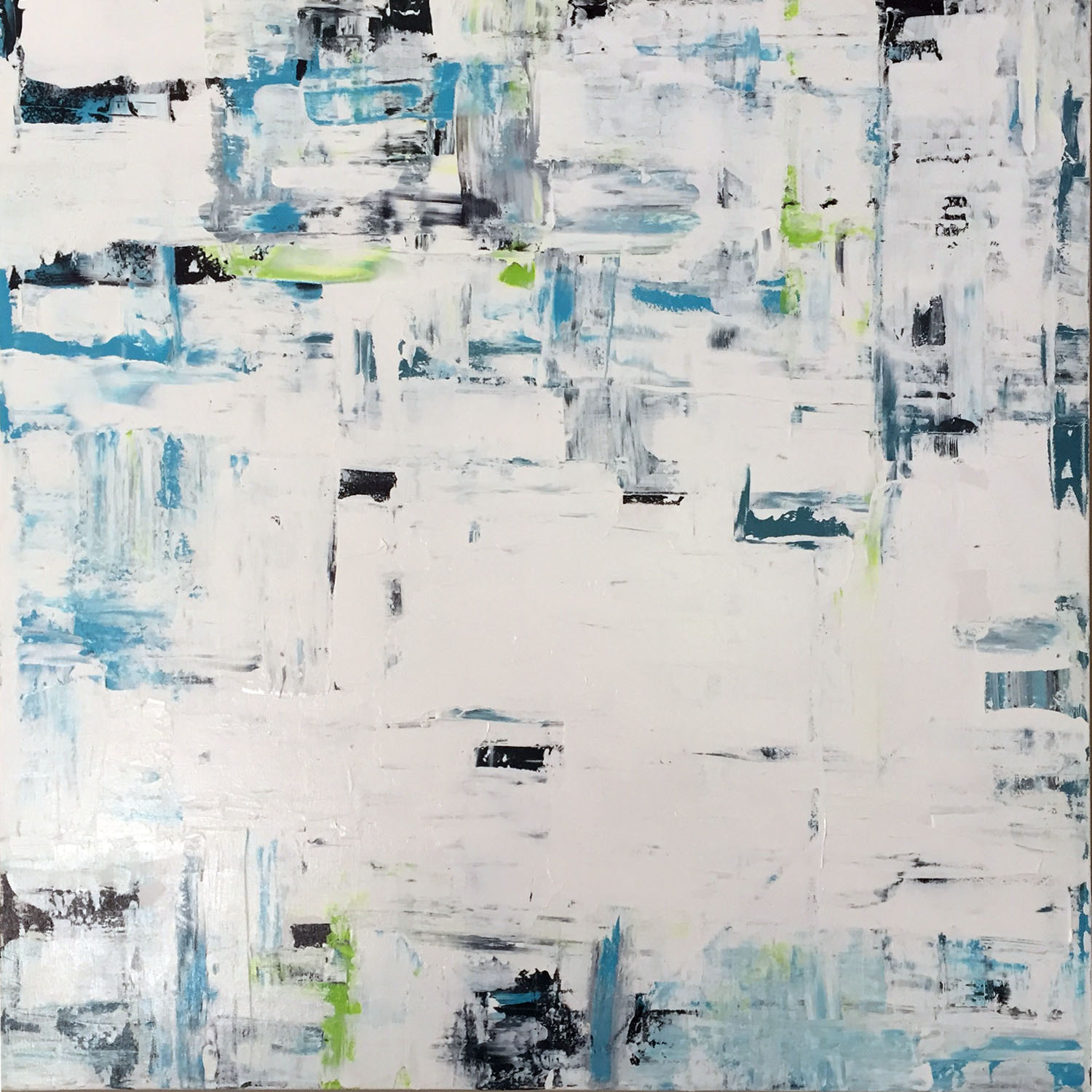 Saguaro is an original acrylic painting on canvas by Caitlin Wheeler abstract art